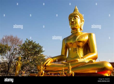 Golden big Buddha in Thailand Southeast Asia Stock Photo - Alamy