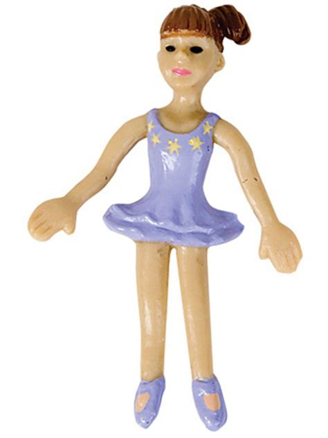 3" Purple Bendable Ballerina Figure