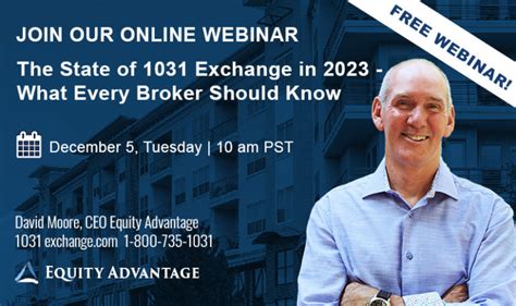 Reserve Your Spot For Next Week S Webinar The State Of 1031 Exchange