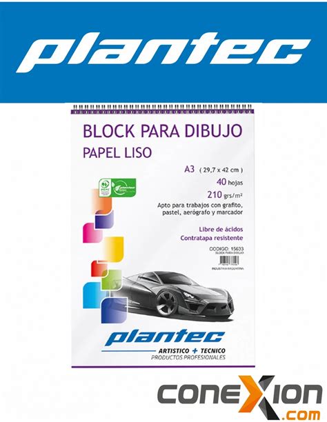 Blocks Para Dibujo Plantec A De Grs X Hojas Lisas