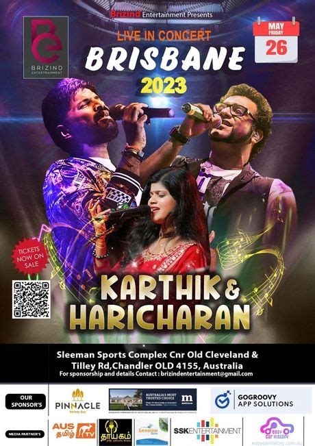 Karthik & Haricharan Live In Concert In Brisbane - DryTickets.com.au