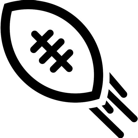 Rugby Ball In Movement Vector Svg Icon Svg Repo