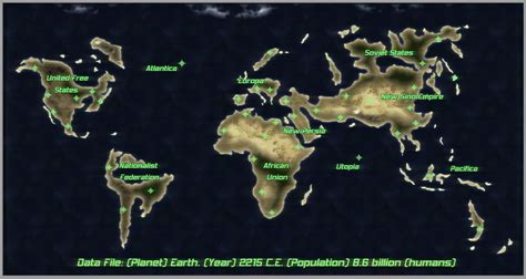 Map Of Earth In The Future - Allyce Maitilde