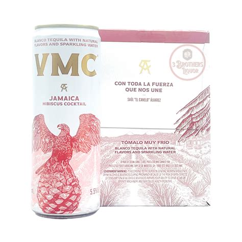vmc jamaica hibiscus cocktail pk cans drink  canelo alvarez