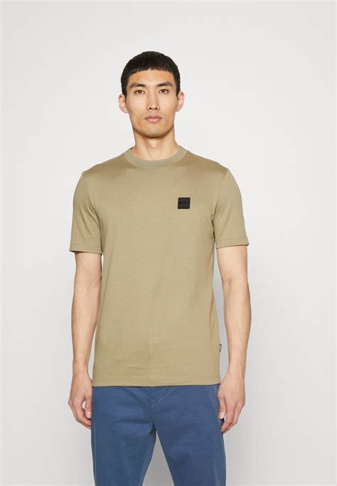 Boss Tiburt T Shirt Basic Light Pastel Green Grün Zalando De