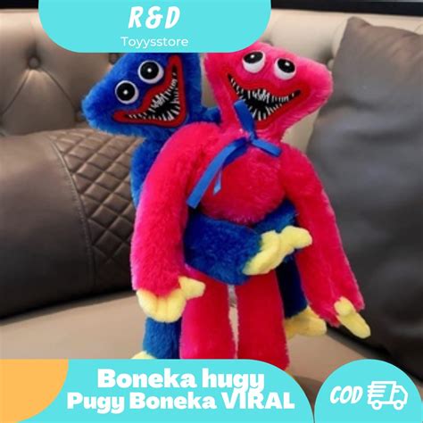 Jual Boneka Huggy Wuggy Game Poppy Play Time Tiktok Doll Soft Ukuran