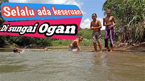 Mandi Di Sungai Airnya Jernih Sungai Ogan Baturaja Youtube