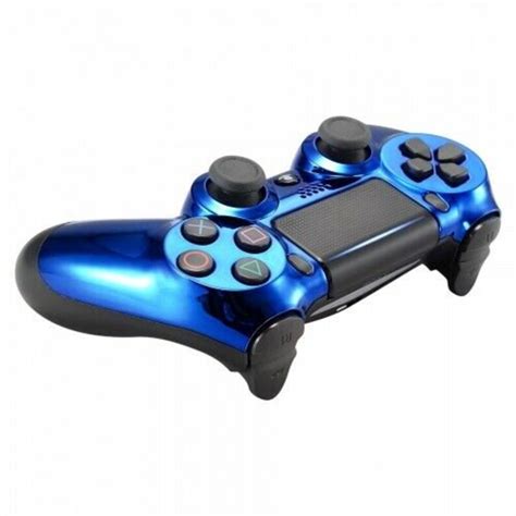 Chrome Blue Ps Custom Un Modded Controller Exclusive Unique Etsy