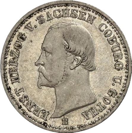 ⅙ Thaler Ernest II Silver Jubilee Ducado de Sajonia Coburgo Gotha