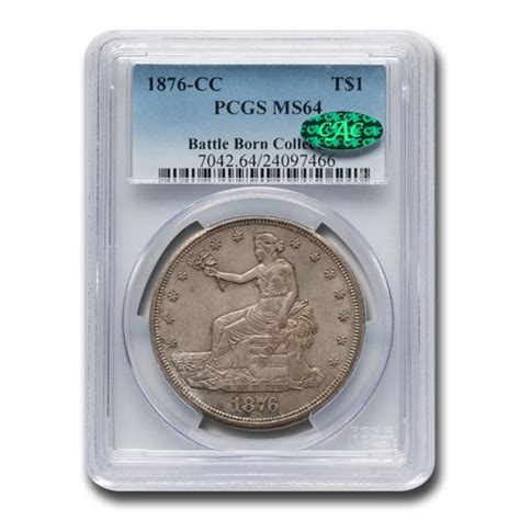 Buy 1876 Cc Trade Dollar Ms 64 Pcgs Cac Apmex