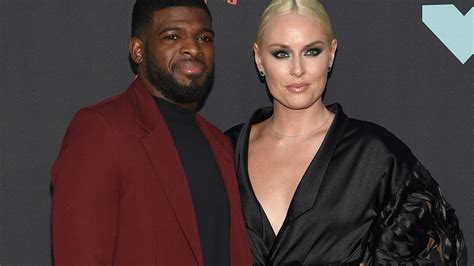 Lindsey Vonn shows off engagement ring from P.K. Subban on VMAs red ...