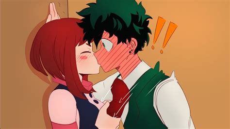 Unexpected Kiss Uraraka Kisses Deku Unexpectedly My Hero Academia Funny Comic Dub Youtube