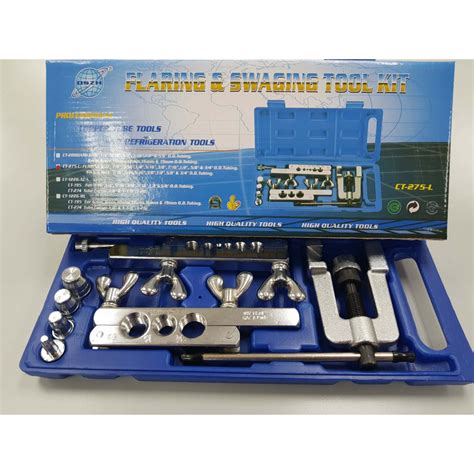 Flaring Swaging Tool Set Tube Cutter Pipe Repair Refrigeration Expander