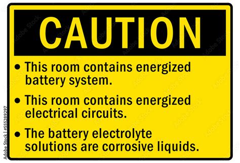 Electrical room sign and labels Stock Vector | Adobe Stock