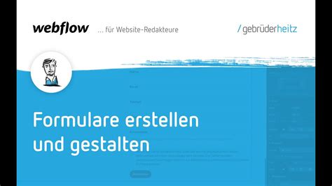 Tutorial Formulare erstellen in Webflow Tipps für Einstellungen und