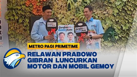 Relawan Prabowo Gibran Luncurkan Motor Dan Mobil Gemoy Di Banten Youtube