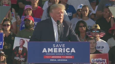 Former President Trump Holds Rally For Arizona Republicans C