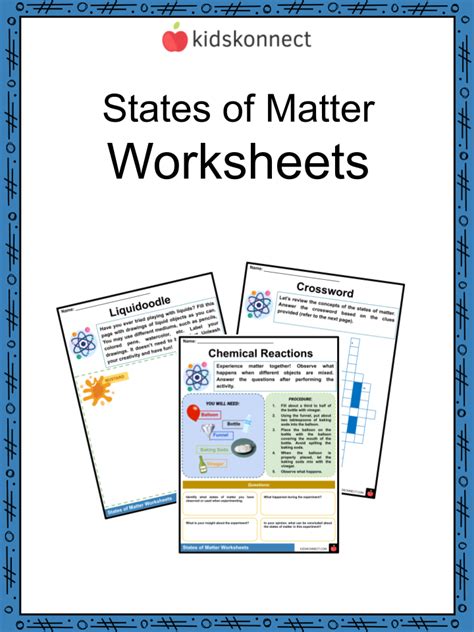 States Of Matter Worksheets Library