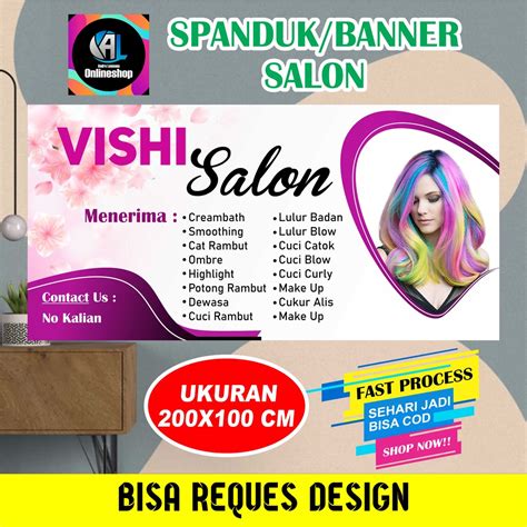 Jual Spanduk Banner Salon Model B Shopee Indonesia