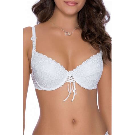 Lingerie F Minine Soutien Gorge Push Up Blanc Torfi Roza Lingerie