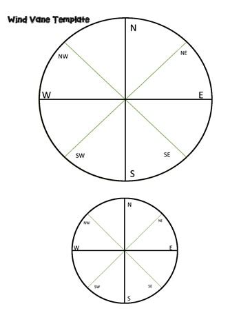 Weather Vane Template Worksheets