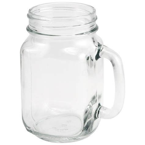 Jual Gelas Kaca Bening Gagang Drink Jar Harvest Time Mug Cafe Minum