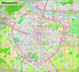 Hasselt Maps | Belgium | Maps of Hasselt