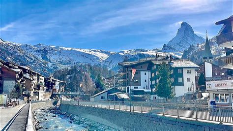 ZERMATT CITY VILLAGE WALK AROUNDS DAY TIME REVIEW SWITZERLAND