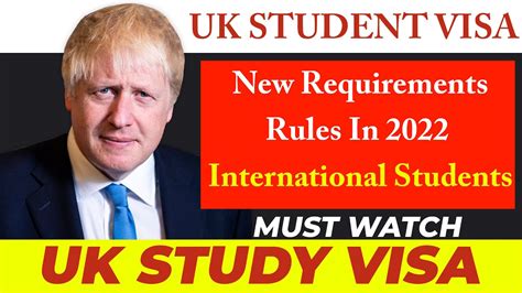 UK Student Visa New Requirements Rules 2022 International Students