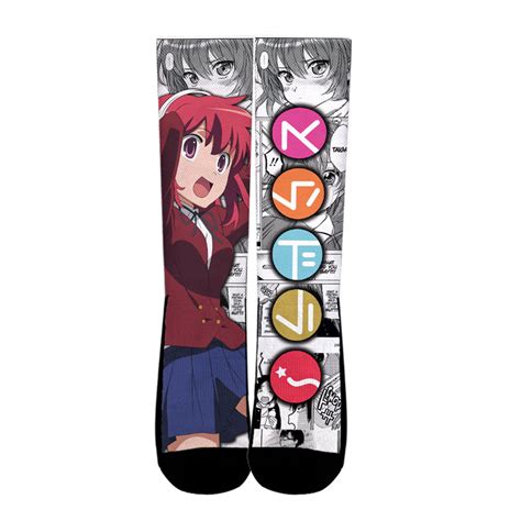 Minori Kushieda Socks Toradora Custom Anime Socks Mix Manga Animebape