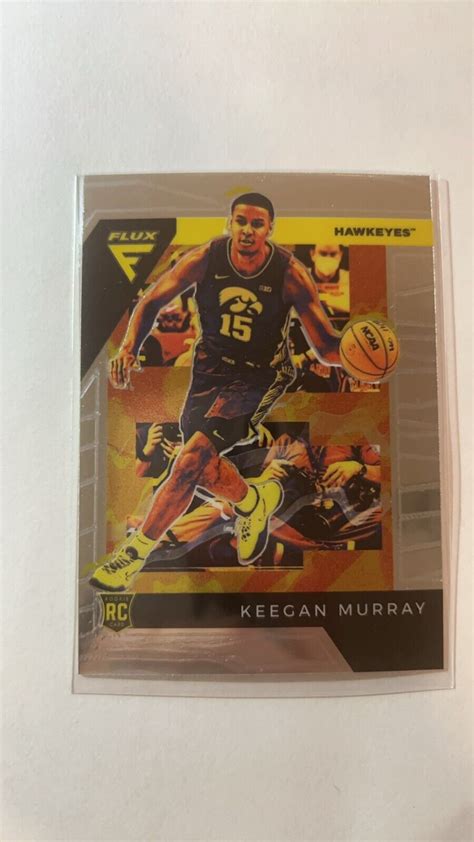 2022 Panini Chronicles Draft Picks 9 Keegan Murray Flux Rookie Iowa