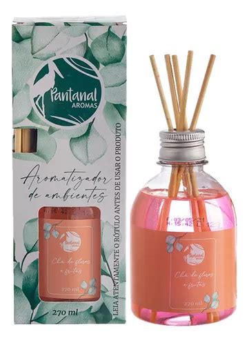 Difusor de aromas eléctrico Pantanal Aromas Kit 02 aromatizador chá de