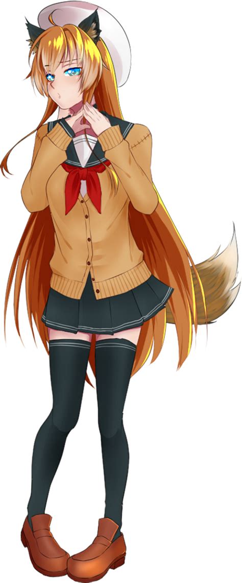 School Anime Girl Transparent Png Png Mart