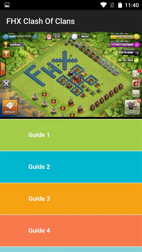 Official Fhx Clash Of Clans Free Unlock