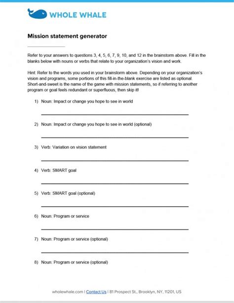 11 Free Mission Statement Templates Word Excel Sheet Pdf