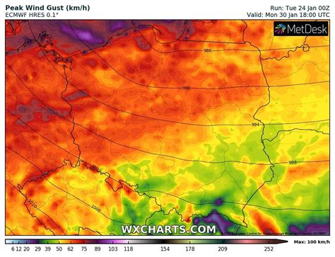 Silne Wichury W Prognozach Dla Polski Wiatr Ponad 100 Km H Dynamiczna