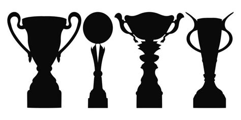 Trophy Silhouette Vector Art, Icons, and Graphics for Free Download