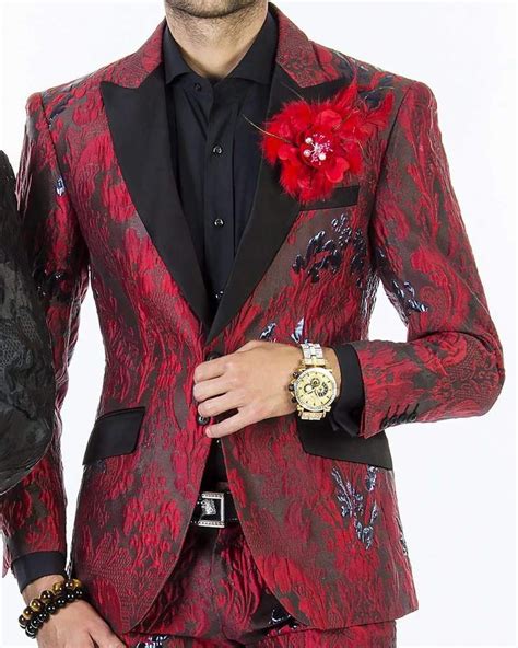 Fashion Suit For Men Tuxedo V Red Fashion Prom Suits 2020