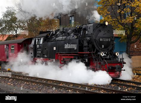 Steam Locomotive Of The Harz Narrow Gauge Railways Brocken Railway