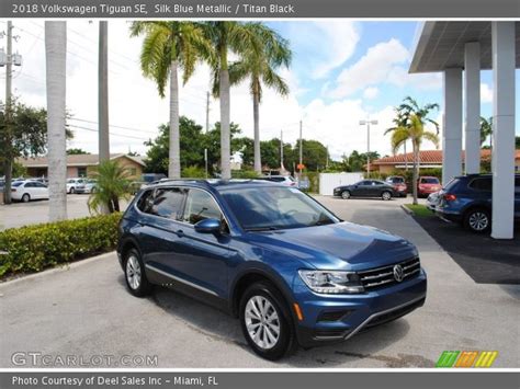 Silk Blue Metallic 2018 Volkswagen Tiguan Se Titan Black Interior Vehicle