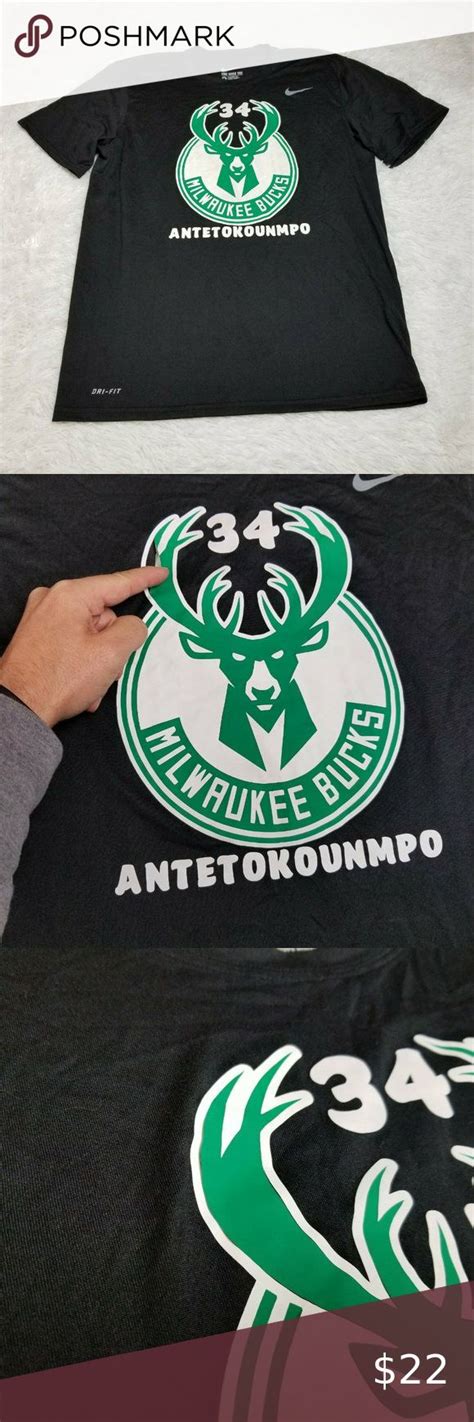 Nike Dri-Fit Milwaukee Bucks T Shirt Medium M | Milwaukee bucks, Nike ...