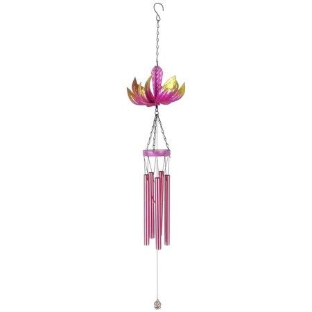 Red Carpet Studios Spinner Flower Pink Chime Zoro