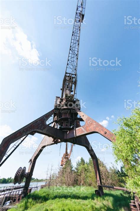 Abandoned Dock Cranes In Prypiat Chernobyl Exclusion Zone Chernobyl