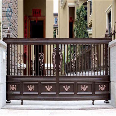 Residential Garden Cast Aluminum Main Gates Optional Designs Electric ...