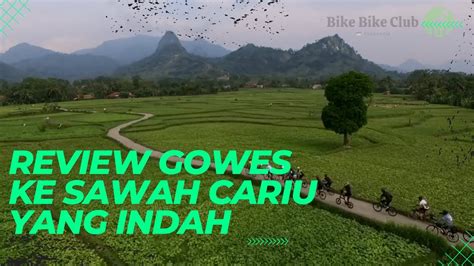 Review Destinasi Gowes Jalan Jalan Ke Sawah Cariu Jawa Barat Youtube