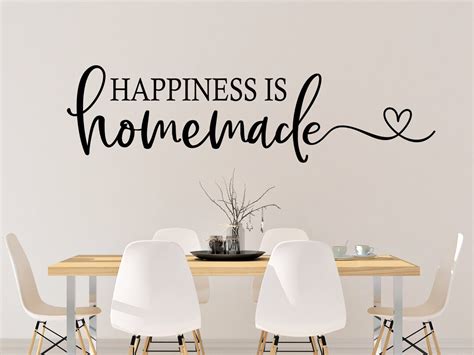 Happiness Is Homemade Wall Decal Happiness Is Homemade Decal Kitchen