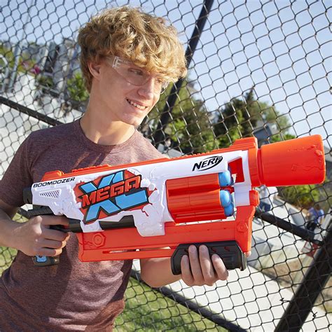 Nerf Mega Xl Boom Dozer Blaster Mega Dardos Más Grandes De La Historia Tambor Giratorio Xl De 6