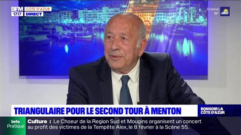 Menton Yves Juhel Maire Sortant Se R Jouit De Son Score Au Premier Tour