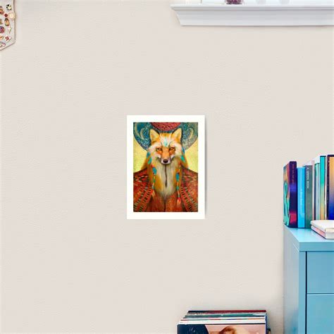 Wise Fox Art Print For Sale By Foxfires Redbubble