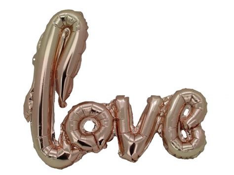 Folienballon Schriftzug Love Altrosa Rose Gold Ca X Cm